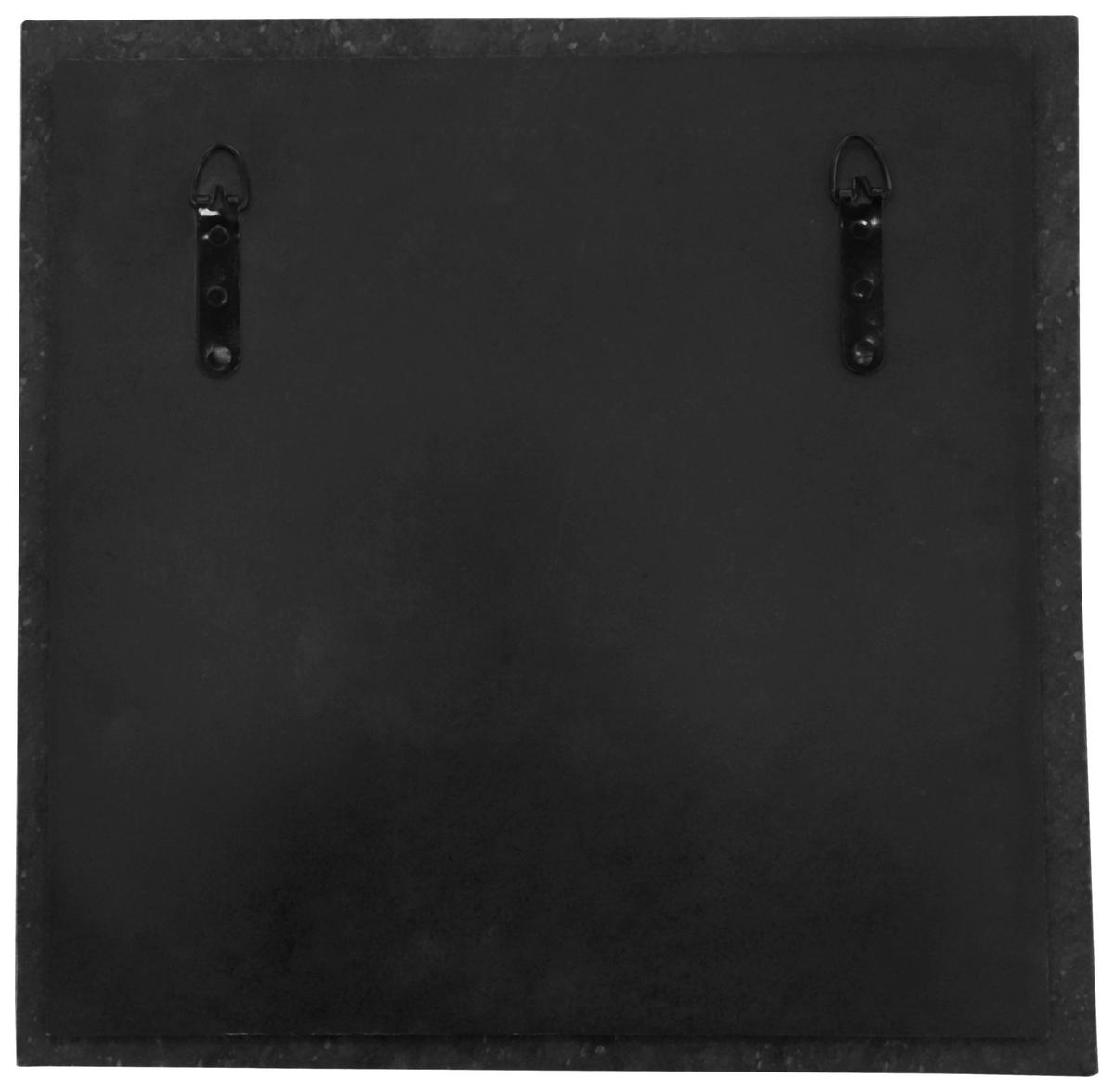 Nástenné zrkadlo, čierna - čierna/zlatá, Basics, kompozitné drevo/kameň (41/41/2cm) - MID.YOU