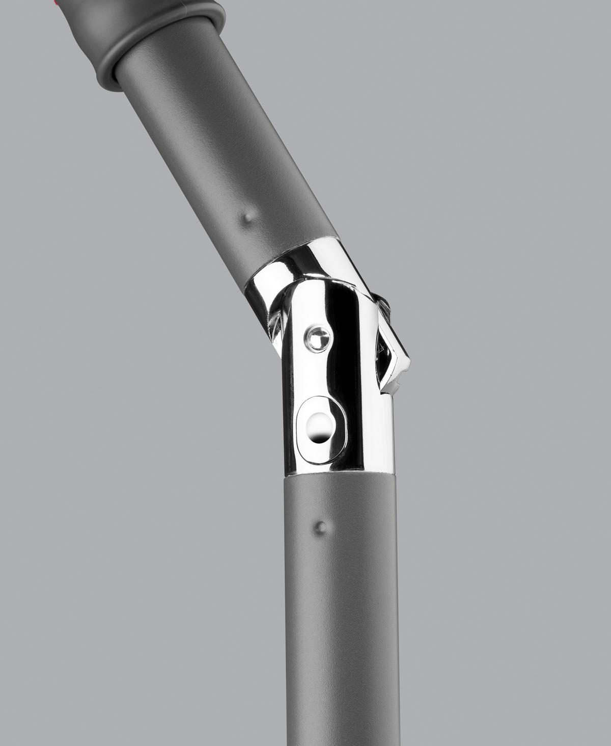 Sonnenschirm Sevilla BxHxT: 270x270x246 cm Silbergrau - Anthrazit/Silberfarben, Basics, Textil/Metall (270/270/246cm) - Schneider