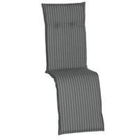 Auflage Belm 171x50cm Grau - Grau, Design, Textil (171/50/6cm)