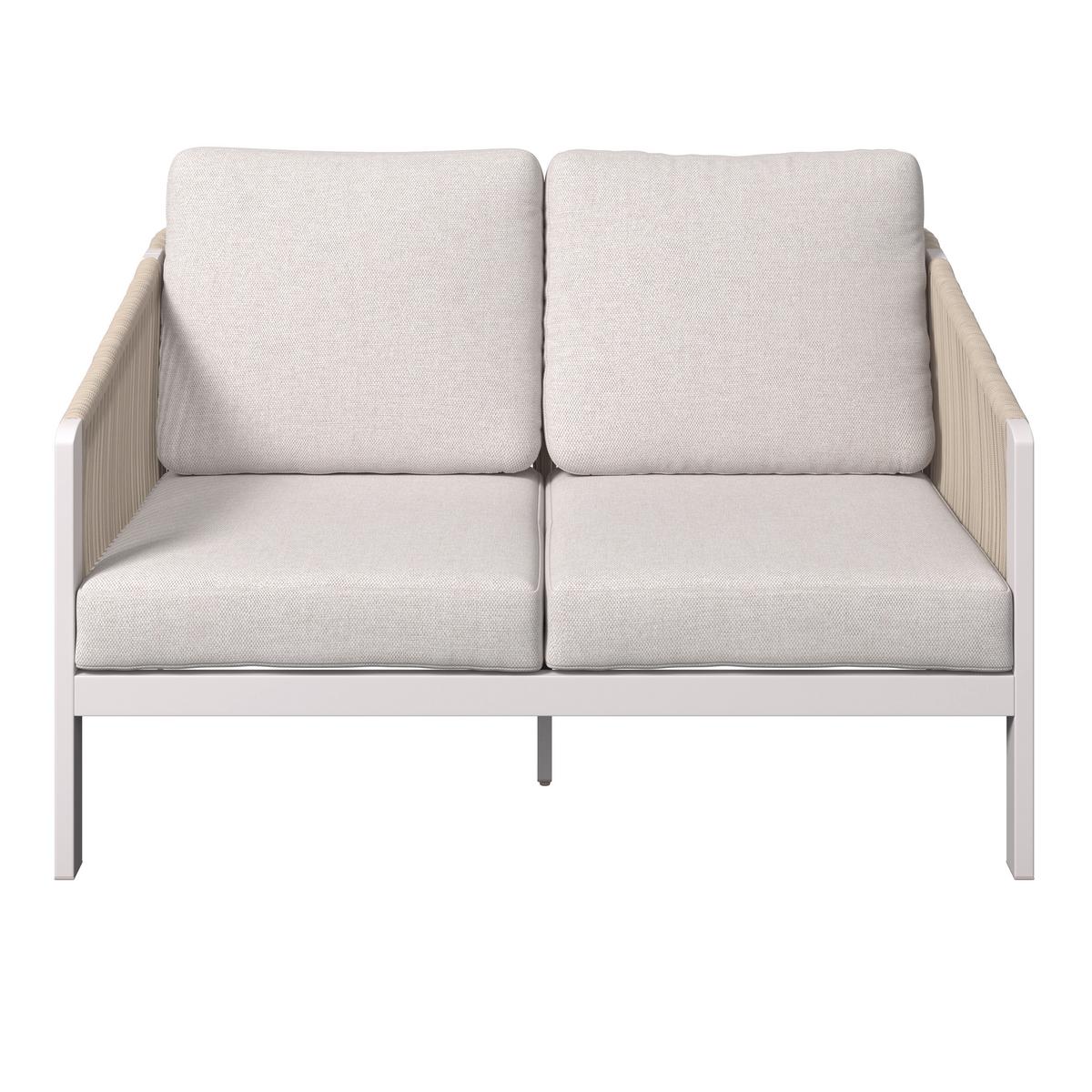 Loungesofa Palma - Beige/Lavagrau, MODERN, Kunststoff/Textil (123/67/80cm) - Beldano