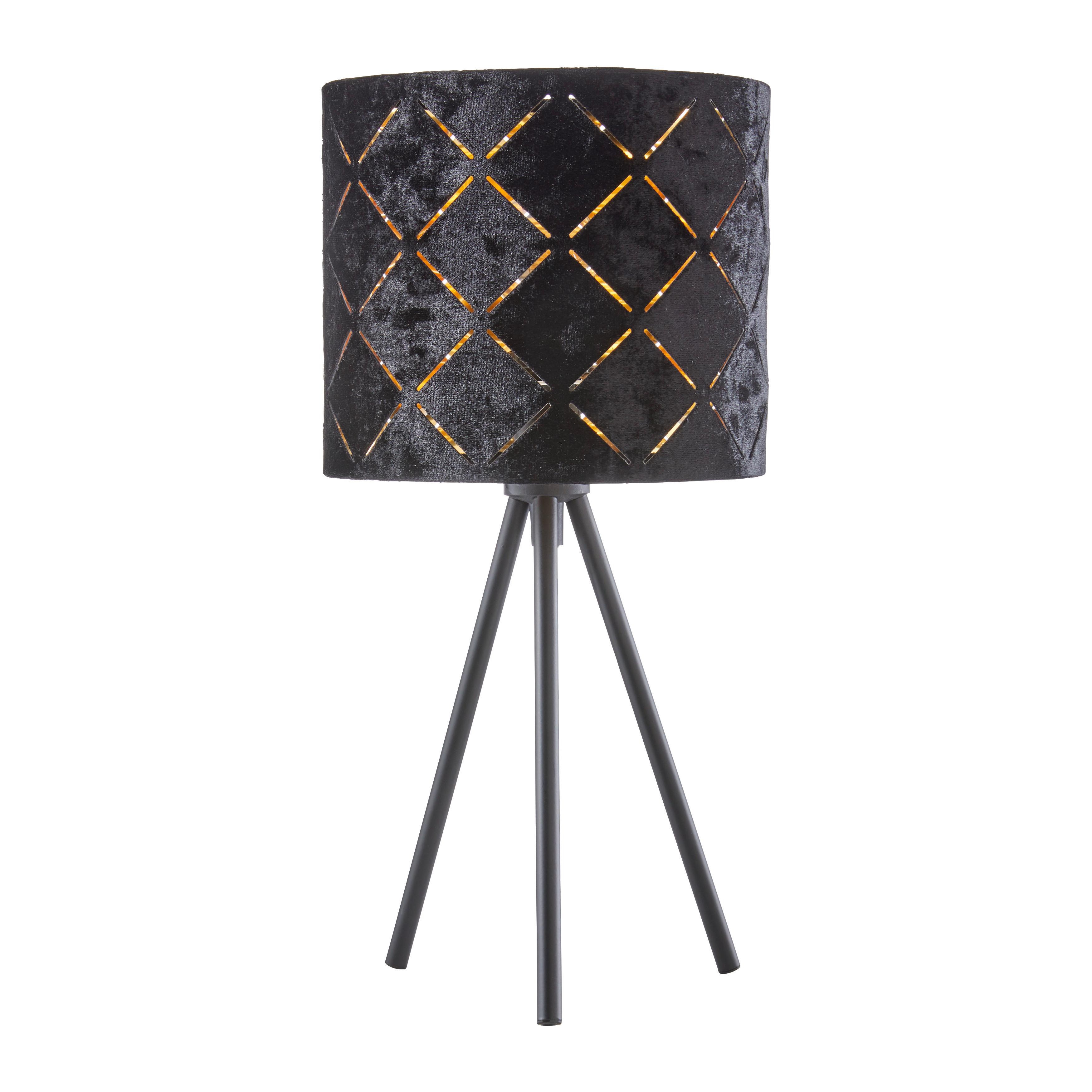 Lampa stolní Evelyn V: 35cm, 40 Watt - černá, Lifestyle, kov (17/35cm) - Mömax