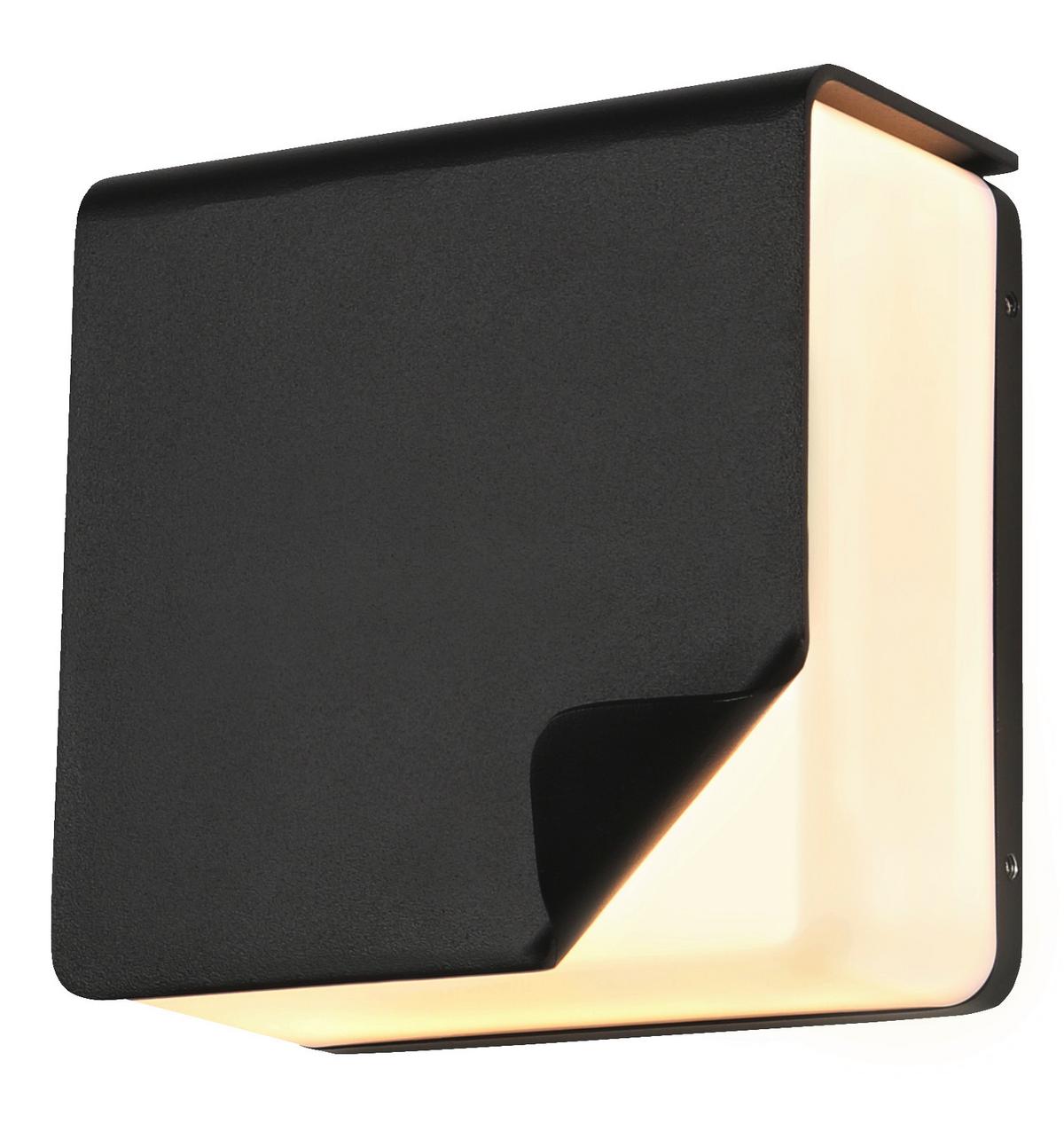 LED-Außenleuchte 21-32201 Square - Schwarz, Design, Metall (8,9/15,5/15,5cm)