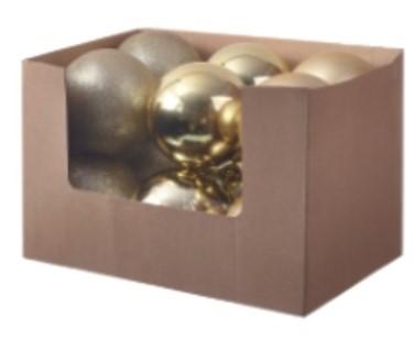 Christbaumkugel Kunststoff Silberfarben Handmade - Goldfarben, KONVENTIONELL, Kunststoff (15cm) - Luca Bessoni