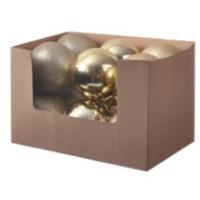 Christbaumkugel Kunststoff Silberfarben Handmade - Goldfarben, KONVENTIONELL, Kunststoff (15cm) - Luca Bessoni