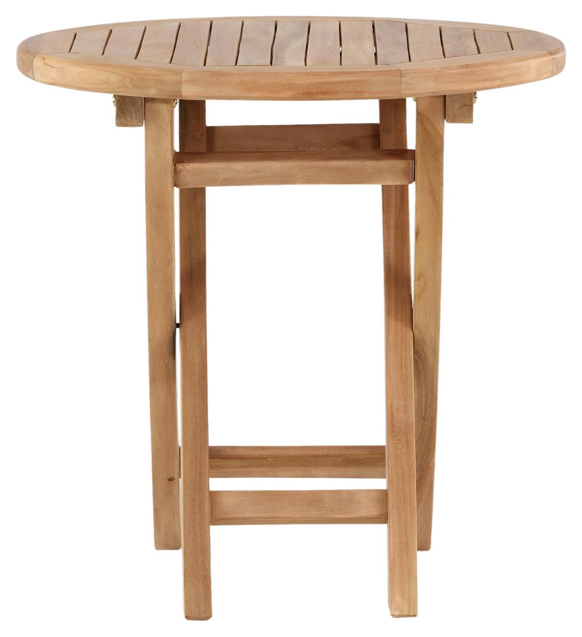 Gartenbeistelltisch Kenya - Teakfarben, KONVENTIONELL, Holz (50/50/50cm) - Gardenson