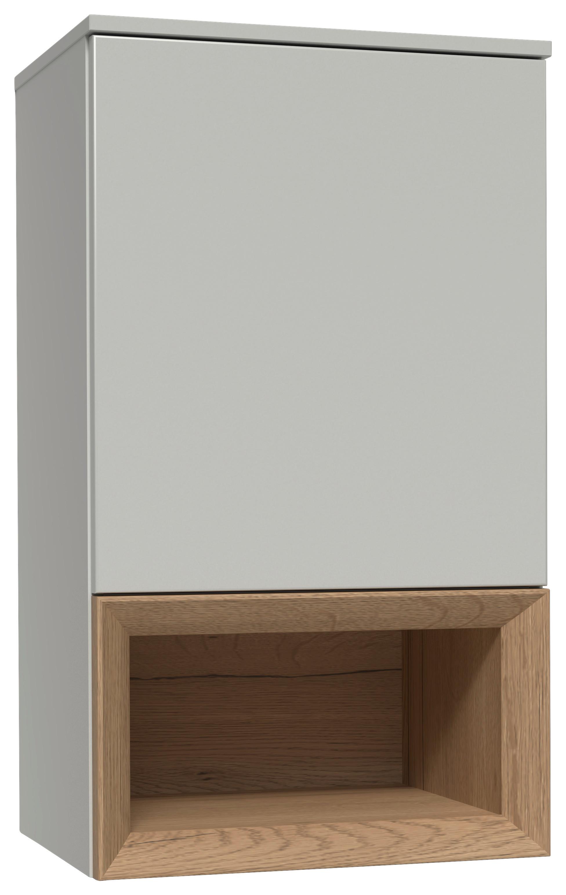 Hängeelement Las Vegas Seidengrau/Eiche Dekor B: 50cm - Eiche dunkel/Grau, MODERN, Holzwerkstoff (50/88/37cm) - Vertico