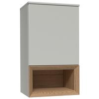Hängeelement Las Vegas Seidengrau/Eiche Dekor B: 50cm - Eiche dunkel/Grau, MODERN, Holzwerkstoff (50/88/37cm) - Vertico