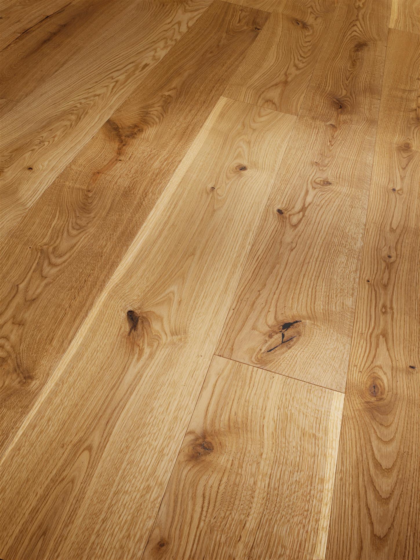 Parkettboden Eiche Hellbraun Gebürstet Landhausdiele Stärke 11,5mm - Hellbraun, LIFESTYLE, Holz (220/18,5/1,15cm) - Parador