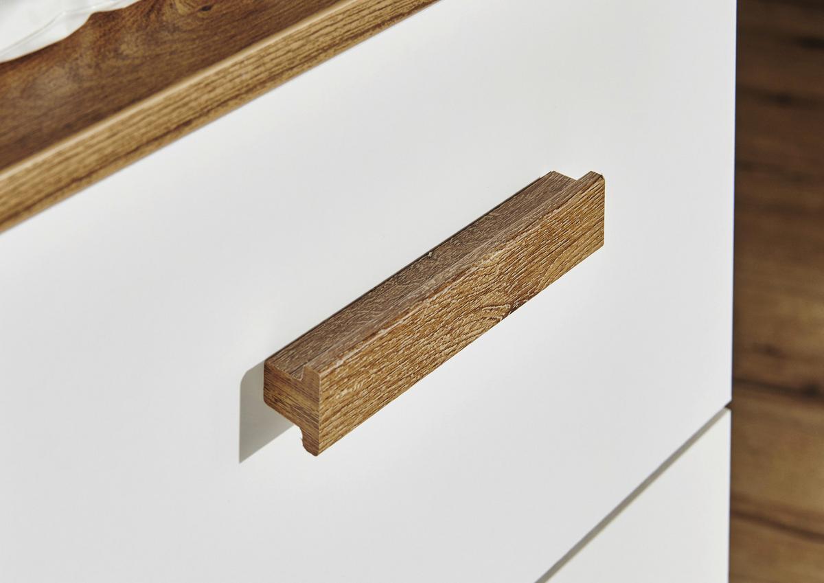 Gotland Eichefarben/weiß B: 91 Cm - Eichefarben/Weiß, MODERN, Holzwerkstoff (91/199/58cm) - MID.YOU