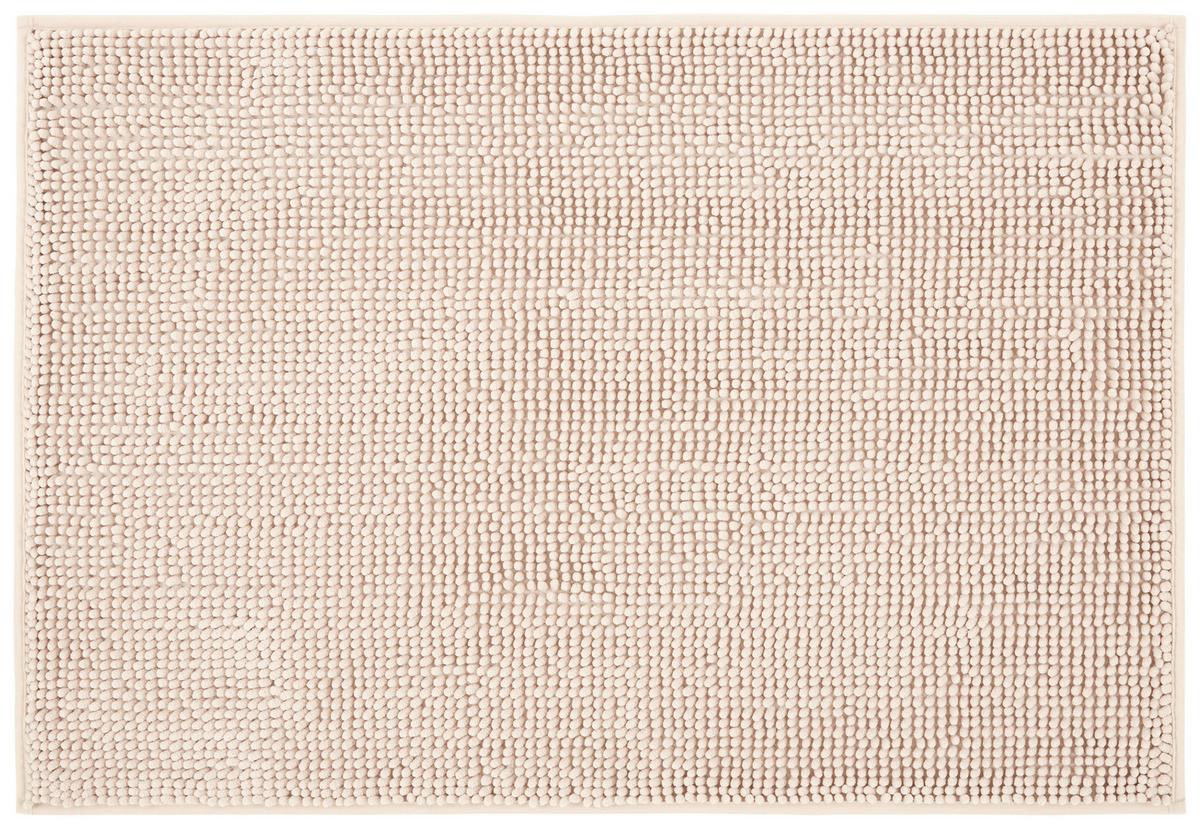 Badematte Anke 60x90 Cm Beige Rutschhemmend - Beige, KONVENTIONELL, Textil (60/90cm) - Luca Bessoni
