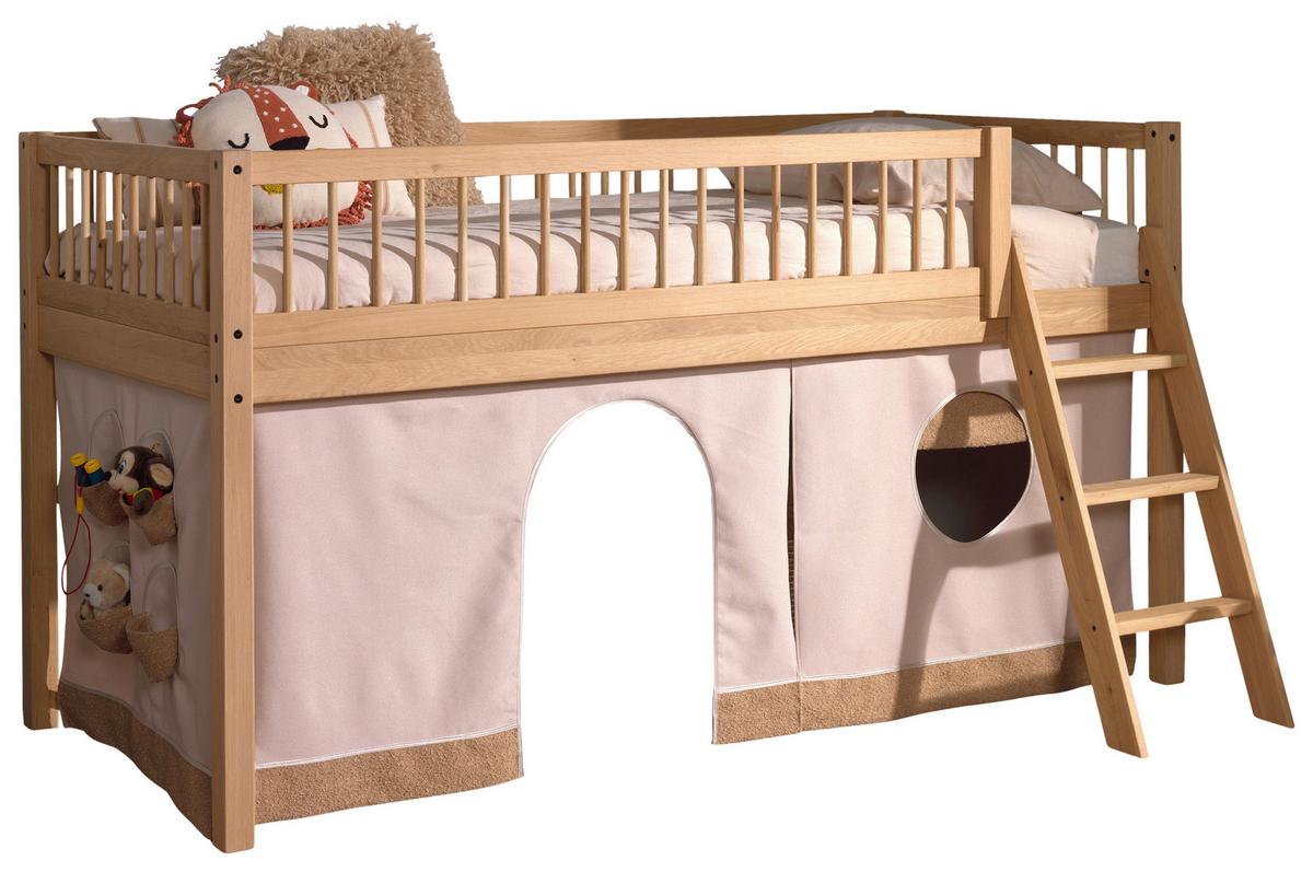 Hochbett Forrest Naturfarben 90x200cm - Naturfarben, MODERN, Holz (90/200cm) - Vipack