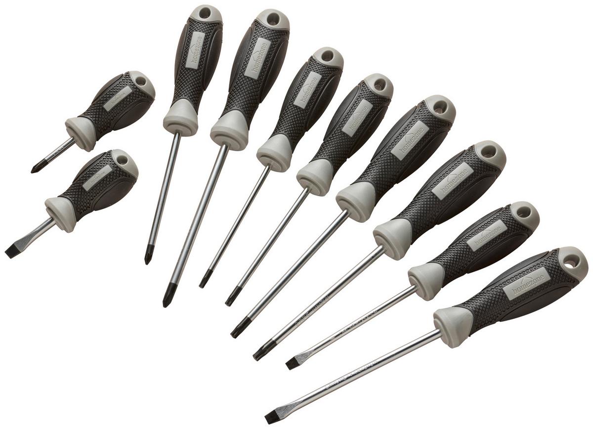 Schraubendreher Schraubendreher T20 4,0x100mm - Schwarz/Grau, Basics, Kunststoff/Metall (10cm) - Homezone