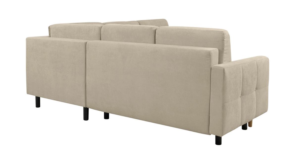 Ecksofa Noret, Taupe S: 242x242 Cm - Taupe/Buchefarben, Design, Textil (242/242cm) - MID.YOU