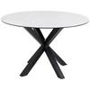 Esstisch Heaven 119x75,5cm Schwarz/weiß - Schwarz/Weiß, Trend, Keramik/Metall (119/75,5cm) - MID.YOU