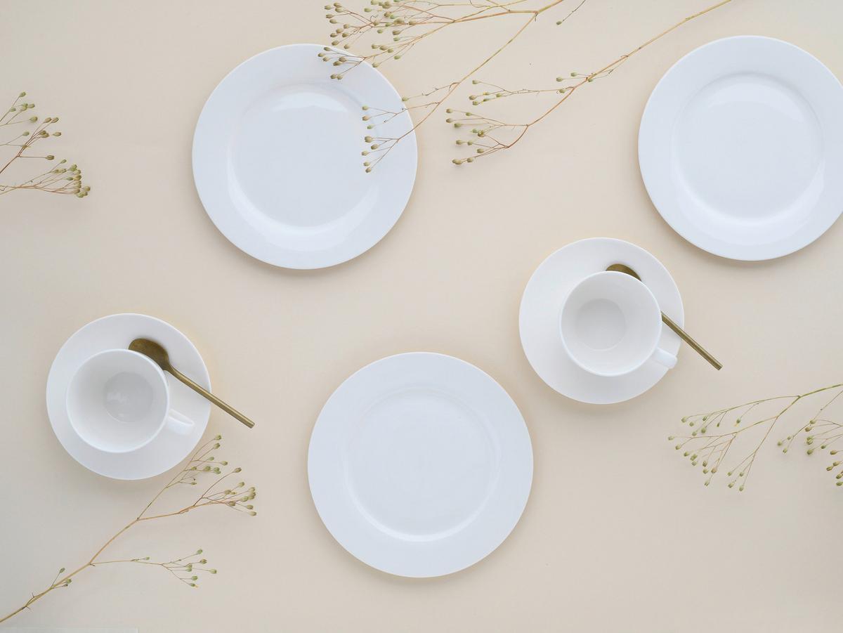 Kaffeeservice Fleur Royal Keramik Für 6 Personen - Creme, Basics, Keramik - Creatable