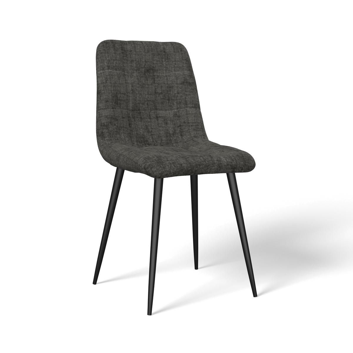 Židle MINO, šedá - šedá/černá, Moderní, kov/dřevo (46/88/54cm) - Bessagi Home