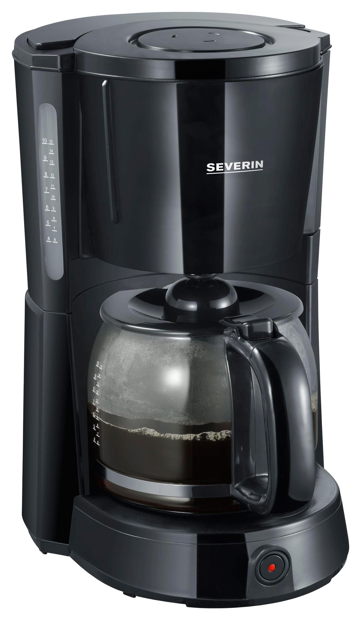 Filterkaffeemaschine Ka 4491 - Schwarz, MODERN, Kunststoff (29/22/35,5cm) - Severin