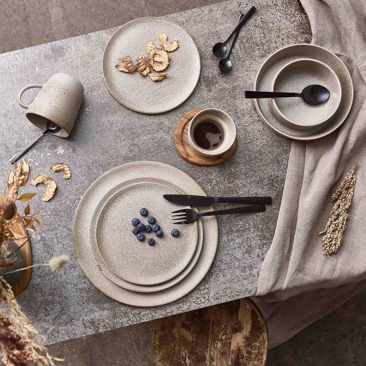 Tassenset Aida Steinzeug, 6tlg. - Beige, Basics, Keramik (350ml) - Aida