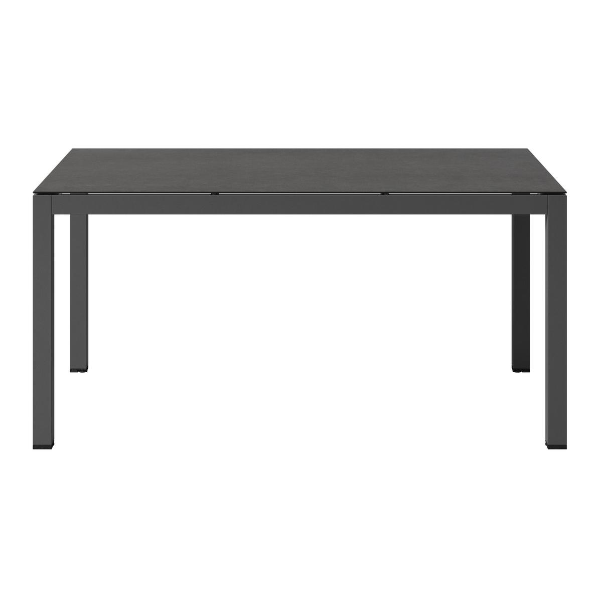 Loungegarnitur 3-Tlg Lecce Metall/Textil/Glas mit Kissen - Anthrazit/Schwarz, MODERN, Glas/Textil (194/255cm) - Beldano