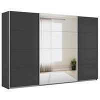 Schwebetürenschrank Feldkirch 315 Normalhöhe - Anthrazit/Silberfarben, MODERN, Holzwerkstoff (315/210/62cm)