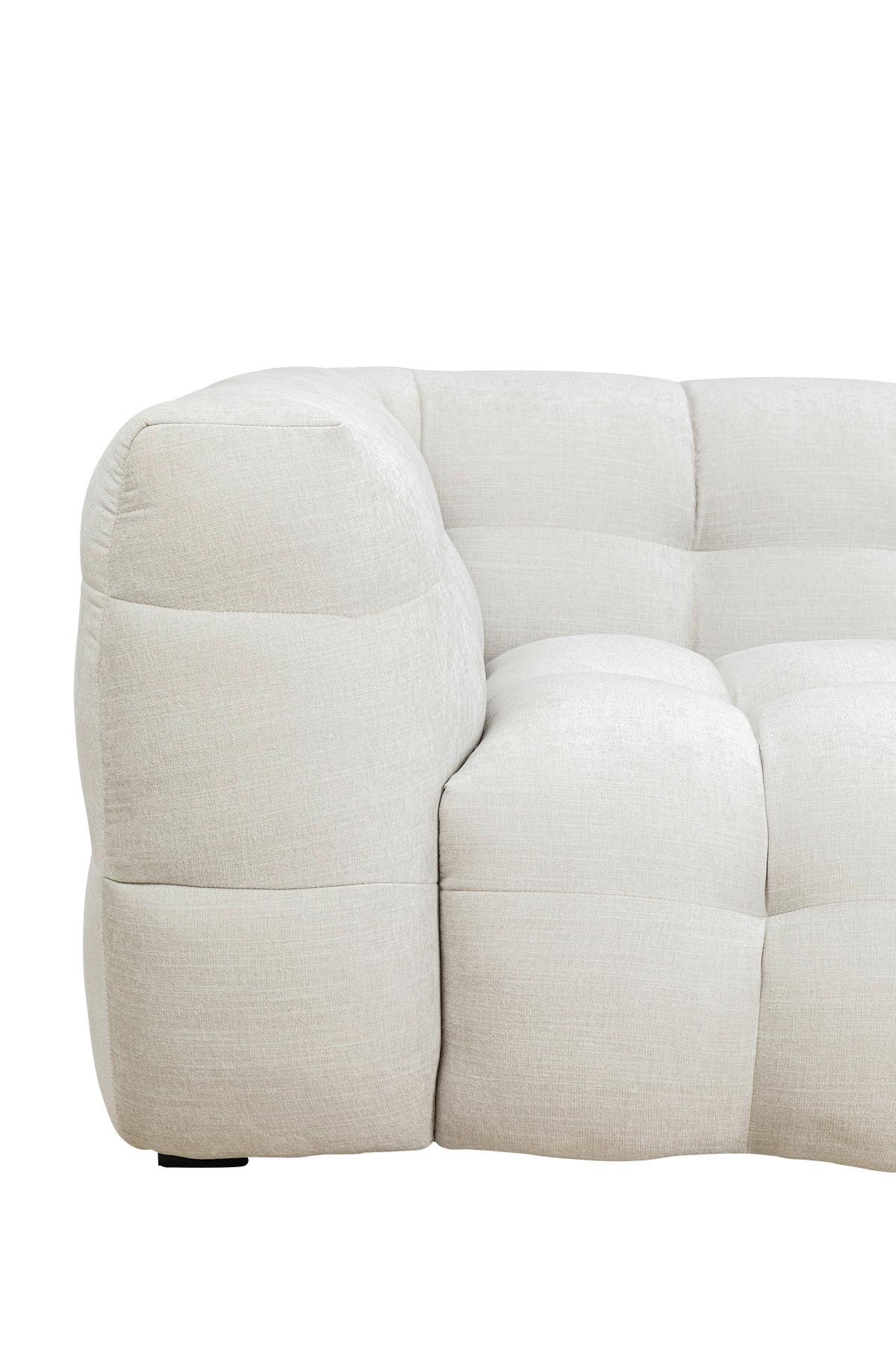 3-Sitzer-Sofa Salamanca Weiß B: 240 cm - Schwarz/Weiß, Design, Textil (240/70/107cm) - Kare-Design