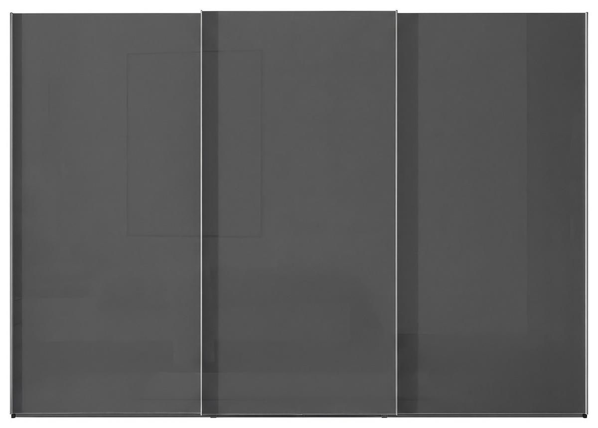 Schwebetürenschrank Lumos Vulkanglas, B:298cm - Trend, Glas/Holzwerkstoff (298/222/68cm) - Luca Bessoni