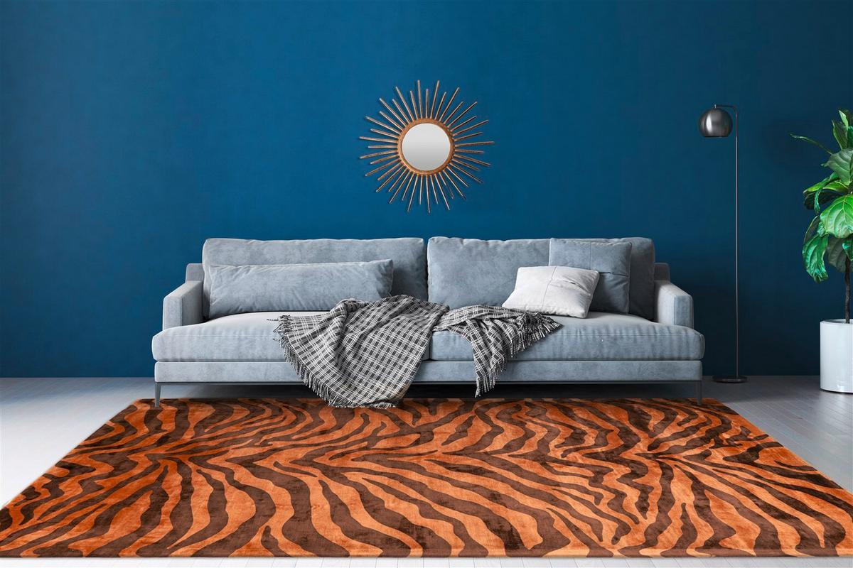 Flachwebteppich Sinai 125 Braun/Dunkelbraun, 200x290 cm - Dunkelbraun/Braun, KONVENTIONELL, Textil (200/290cm)