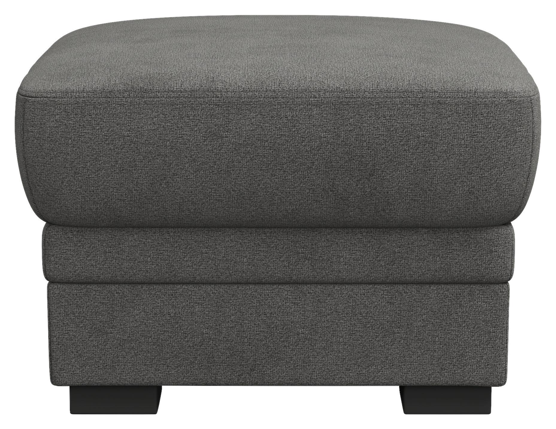 HOCKER Marcus Anthrazit B: 68 cm - Anthrazit/Schwarz, Basics, Textil (68/45/68cm) - MID.YOU