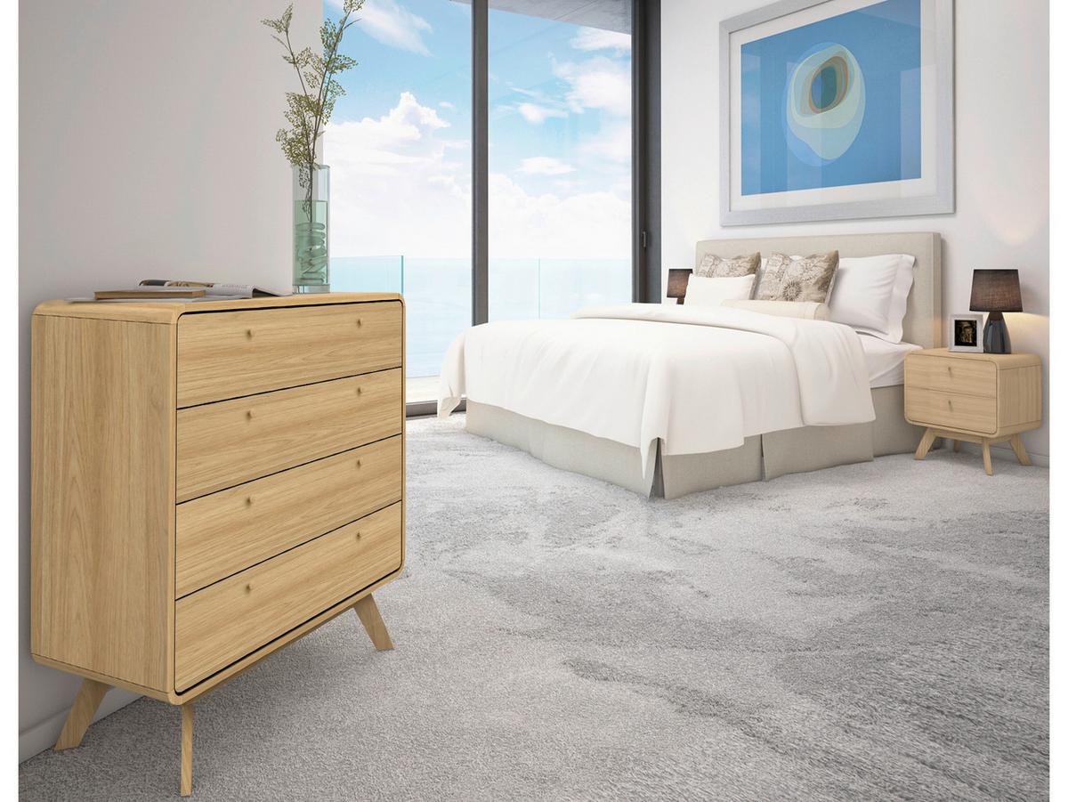 Nachttisch Cassie, Eichefarben B: 51 cm - Eichefarben, Design, Holzwerkstoff (51/53/39cm) - MID.YOU