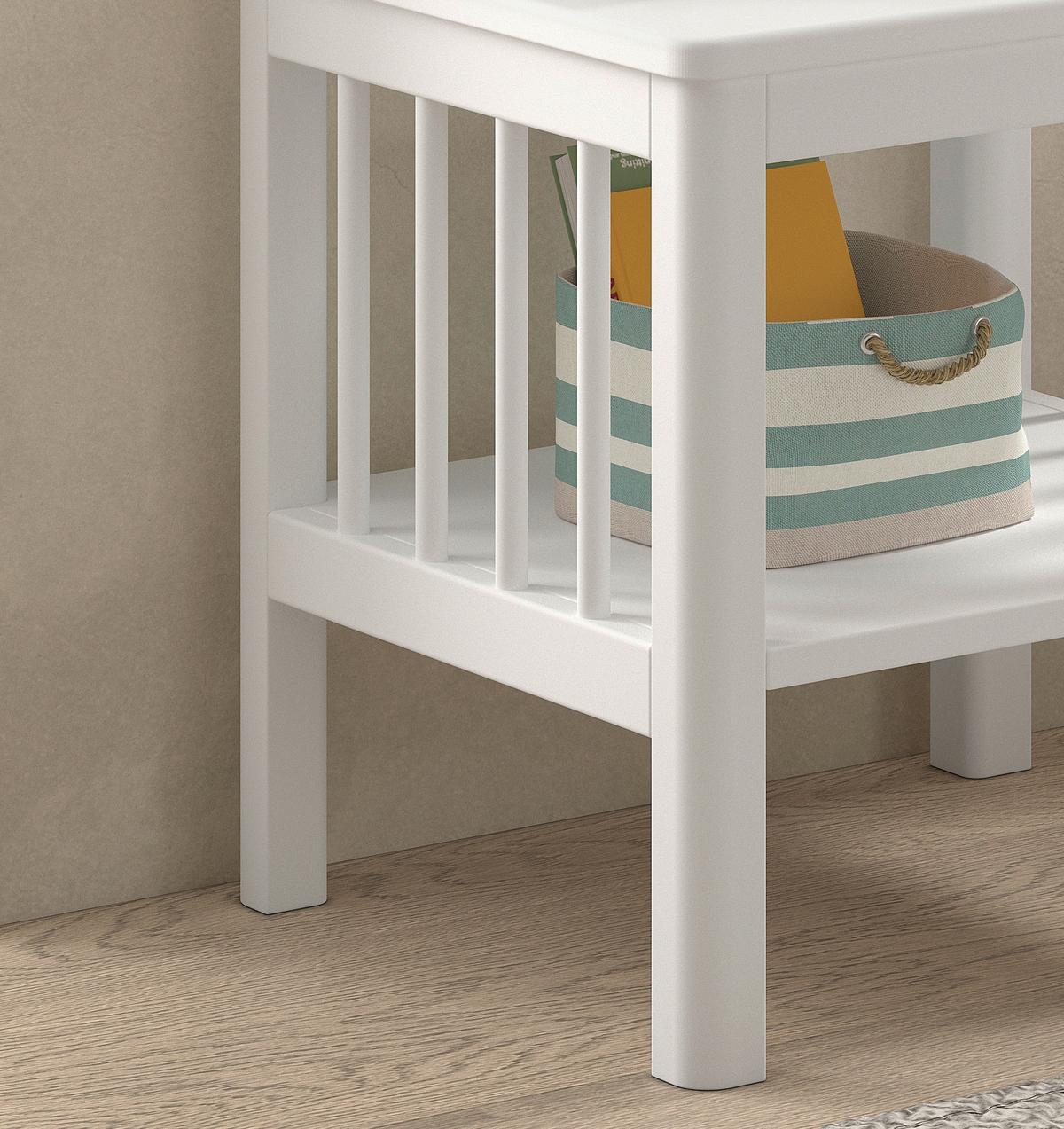 NACHTTISCH Forrest Weiß B: 50cm - Weiß, MODERN, Holz (50/50/45cm) - Vipack