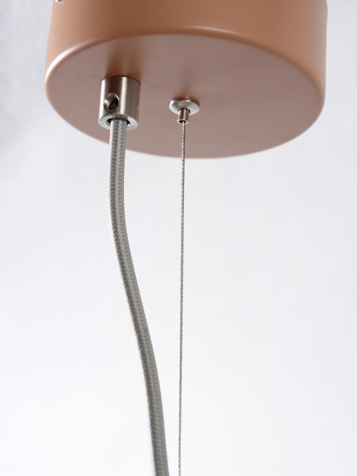 Hängeleuchte Marseille H: 176 cm höhenverstellbar - Terracotta, Design, Metall (47/176/23cm) - It's about Romi