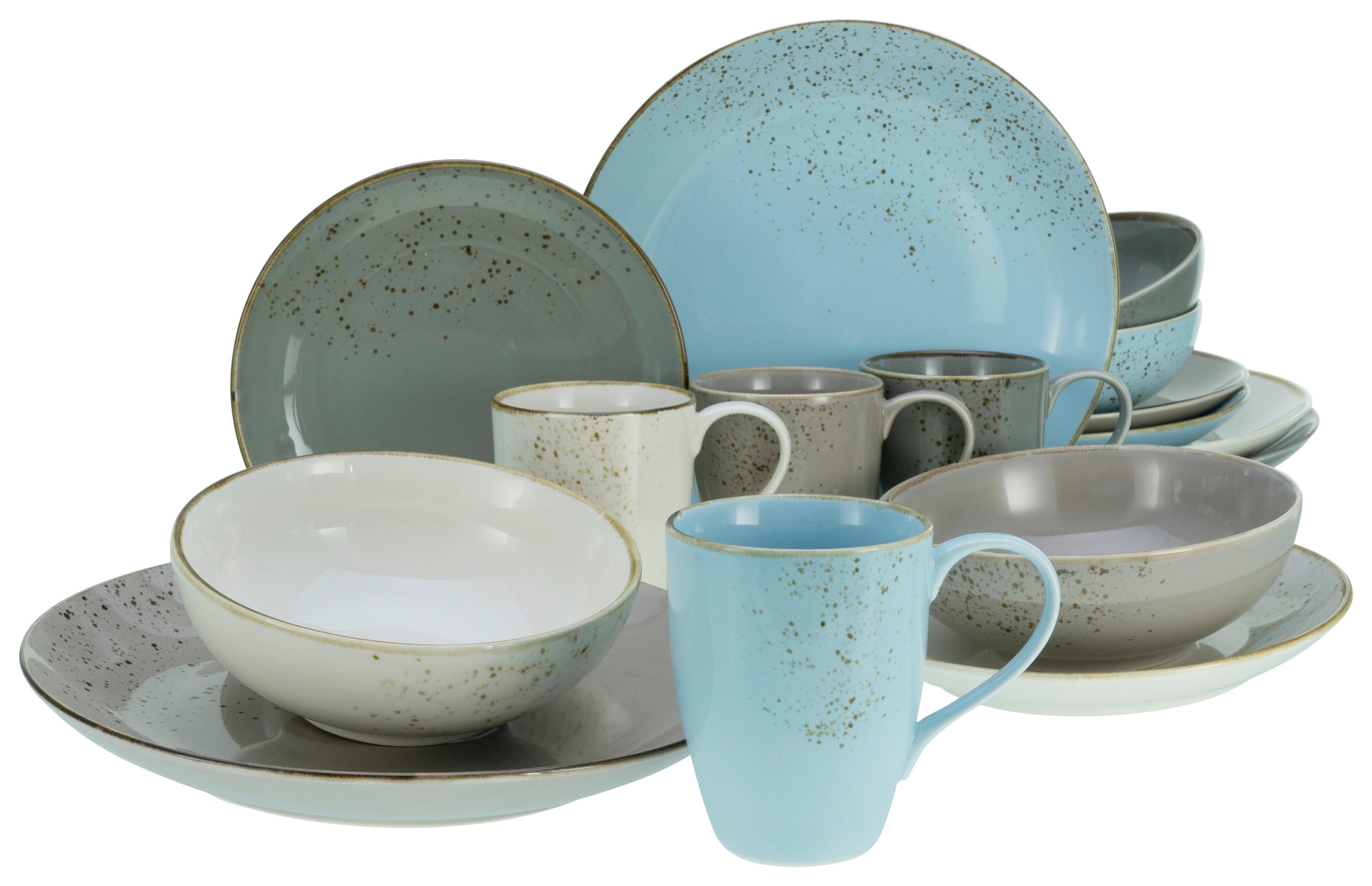 Kombinovaná souprava NATUR SCANDINAVIE, 16-dílný - vícebarevná, Trend, keramika - Creatable