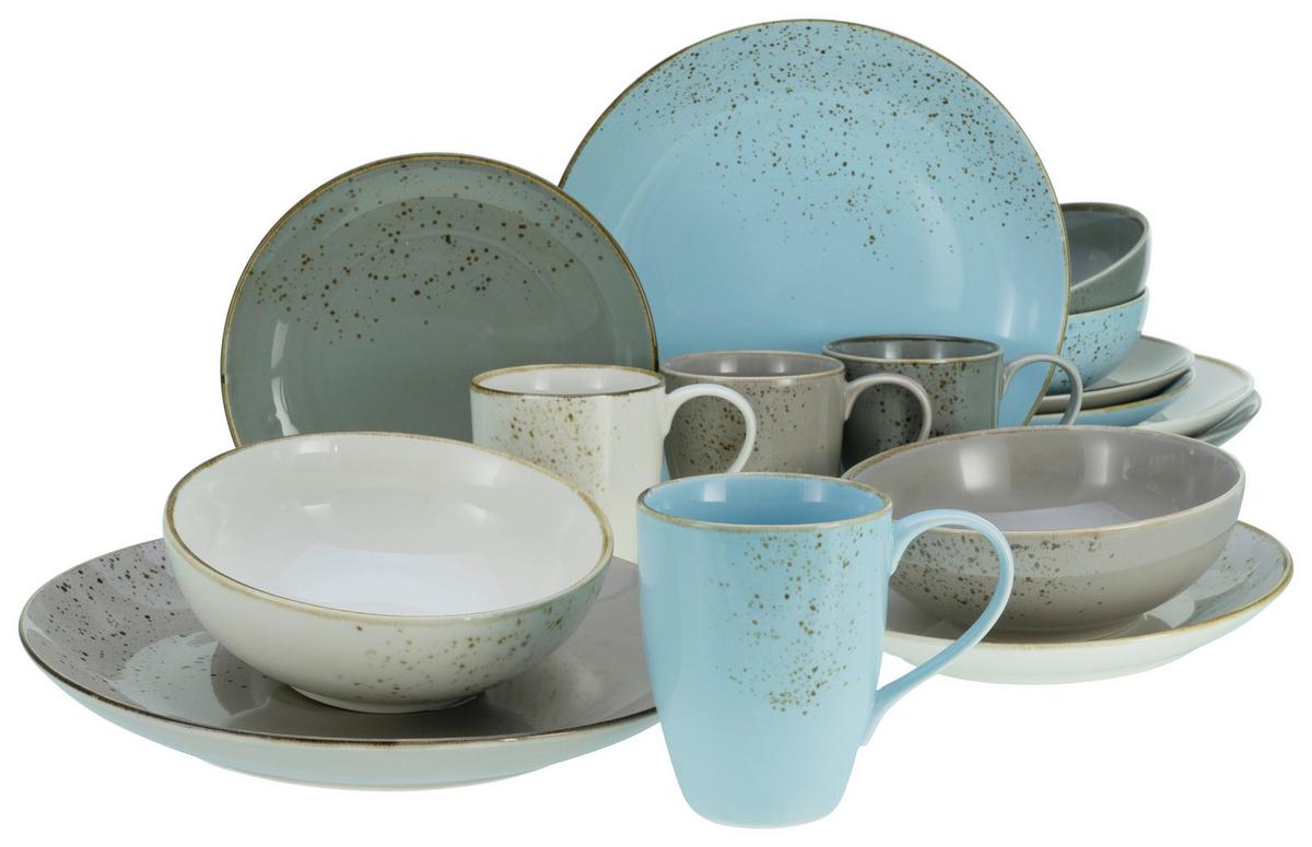 Kombinovaná souprava NATUR SCANDINAVIE, 16-dílný - vícebarevná, Trend, keramika - Creatable