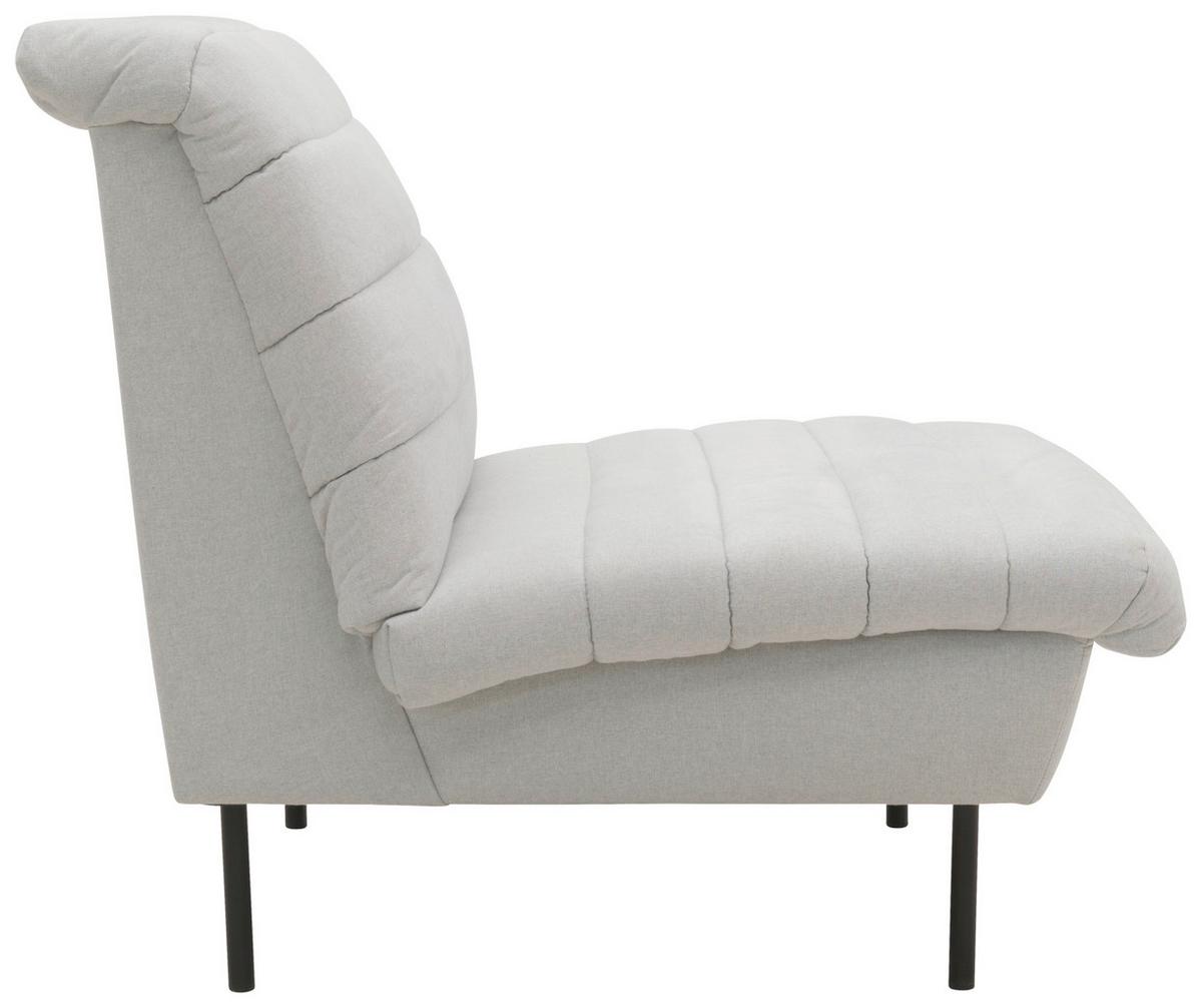Sessel Looks Ix - Silberfarben/Schwarz, Design, Textil (72/92/103cm) - LOOKS by W.Joop
