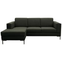 Ecksofa Looks Vii - Dunkelgrün/Schwarz, Design, Textil (214/146cm) - LOOKS by W.Joop