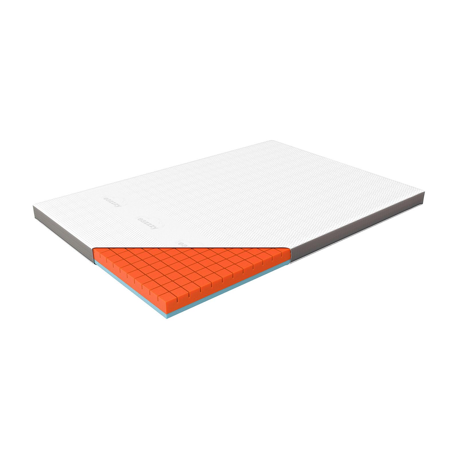 Topper Eazzzy Premium Cube mittelfest 140x200 - Weiß, Basics, Kunststoff (140/200cm) - Genius