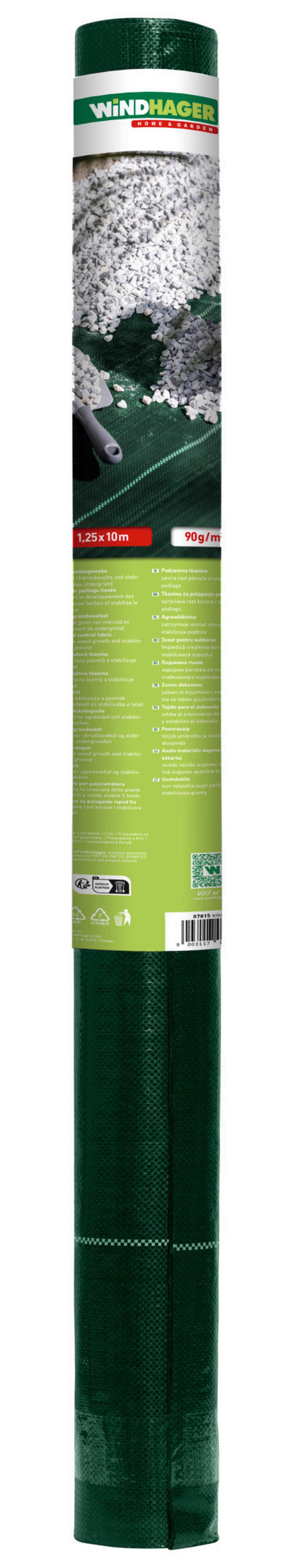 Gewebefolie 07815 Unterbodengewebe Grün - Grün, Basics, Kunststoff (125/1000cm) - Windhager