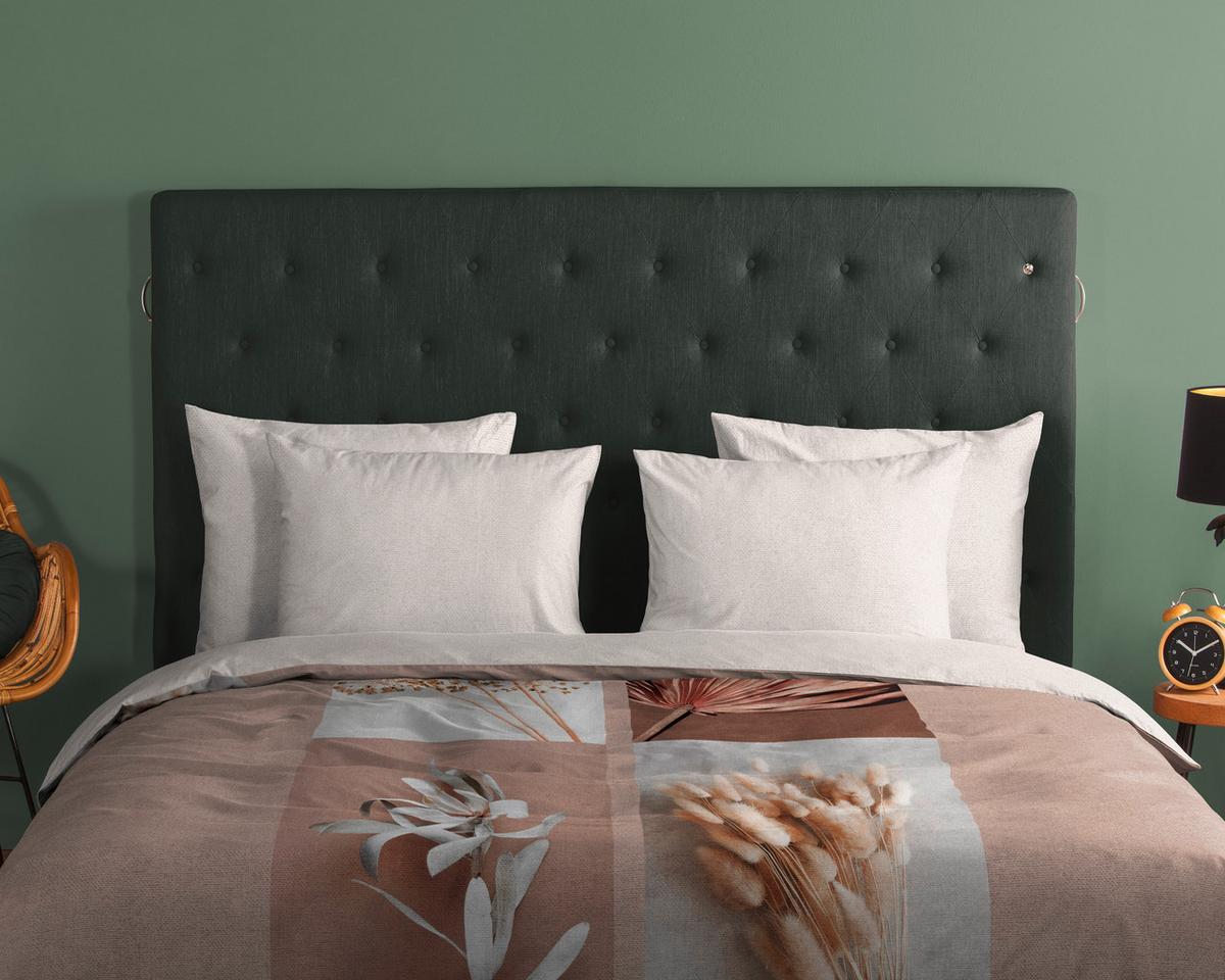 WENDEBETTWÄSCHE KAMI - Sandfarben/Naturfarben, Design, Textil (140/200cm)