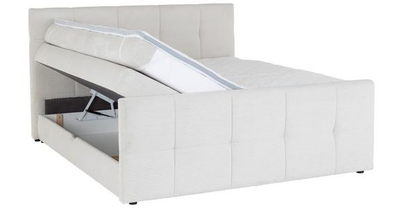 Boxspringbett mit Topper Mit Bettkasten 180x200 cm Medino - Beige, KONVENTIONELL, Holz/Holzwerkstoff (180/200cm) - Luca Bessoni