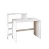 Schreibtisch Amber, Weiß B: 120 cm - Weiß, Design, Holzwerkstoff (120/55/96cm) - Livetastic