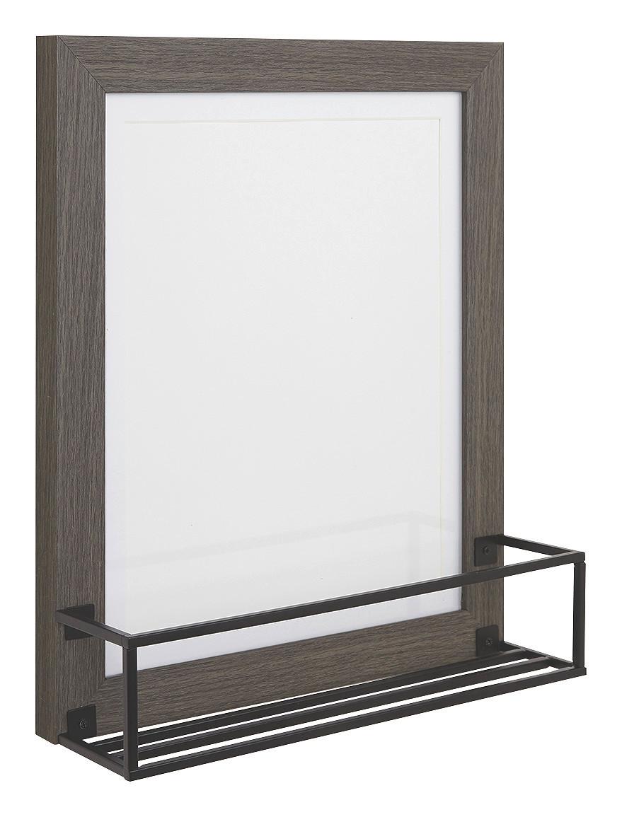 Rám Na Obrazy Shelf - šedá, kov/kompozitní dřevo (27,5/32,5/8,5cm) - Modern Living