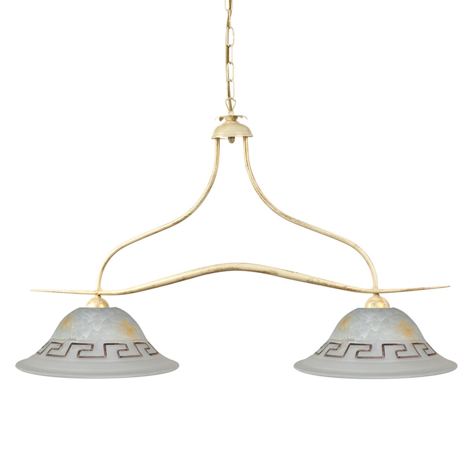 Hängeleuchte Corinne Weiß L: 85 Cm - Weiß, KONVENTIONELL, Metall (85/30/110cm)