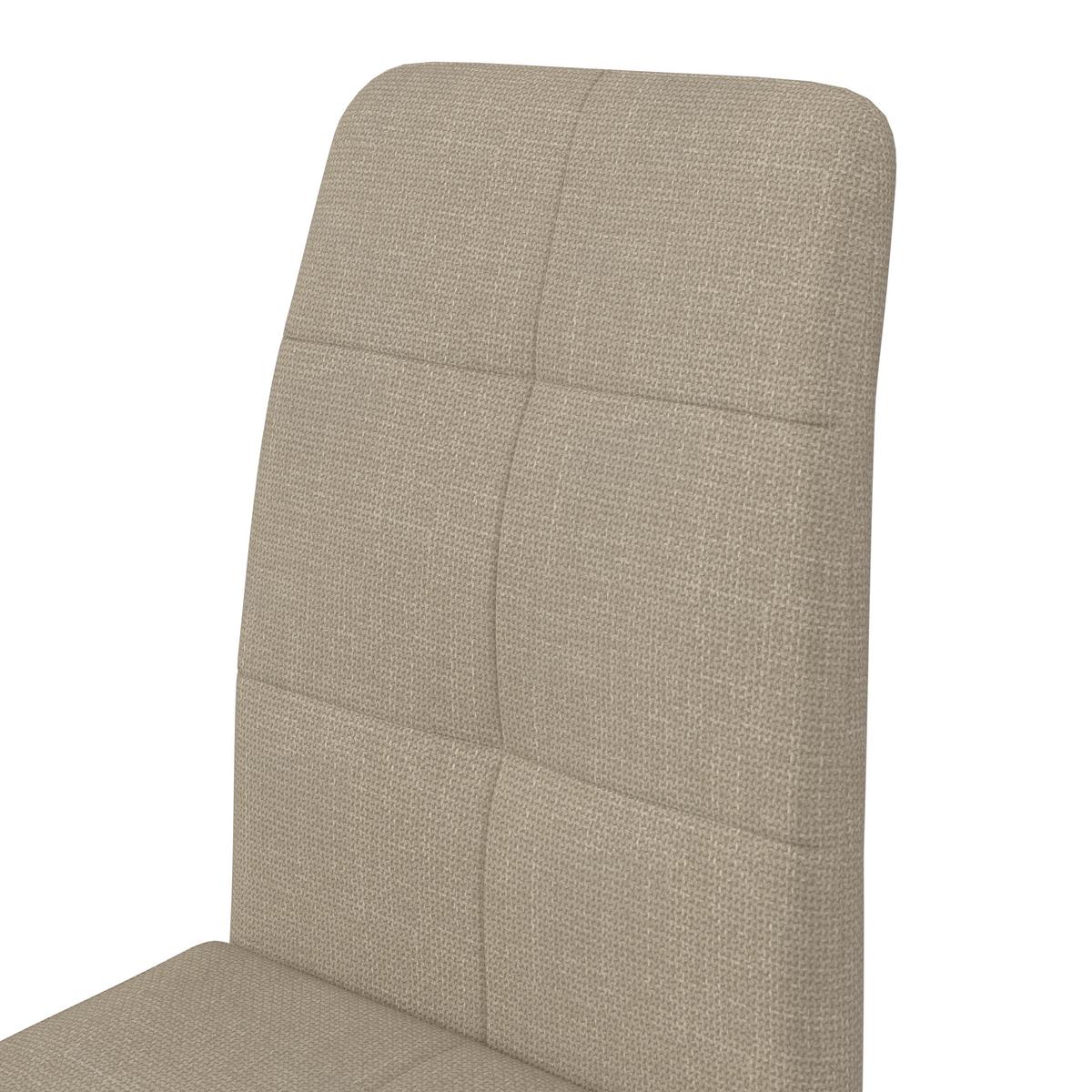 HOUPACÍ ŽIDLE LUCIE - krémová/barvy niklu, Moderní, kov/textil (43/99/60cm) - Bessagi Home