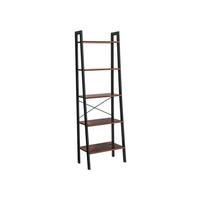 Regal Iron B: 56,2 cm Braun/Schwarz - Schwarz/Braun, Basics, Holzwerkstoff (56,2/172,1/34cm) - Boxxx