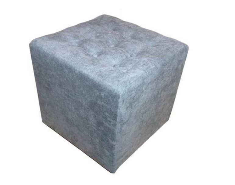 Sitzwürfel New Square Textil Grau H: 40 cm - Schwarz/Grau, Basics, Textil (40/40/40cm) - P & B