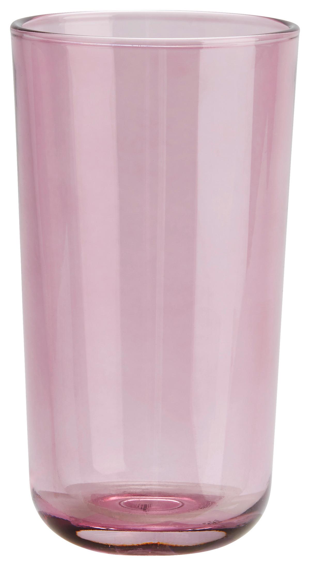 Trinkglas Mirella Ca. 310 Ml - Taupe/Pink, Design, Glas (310ml) - Luca Bessoni