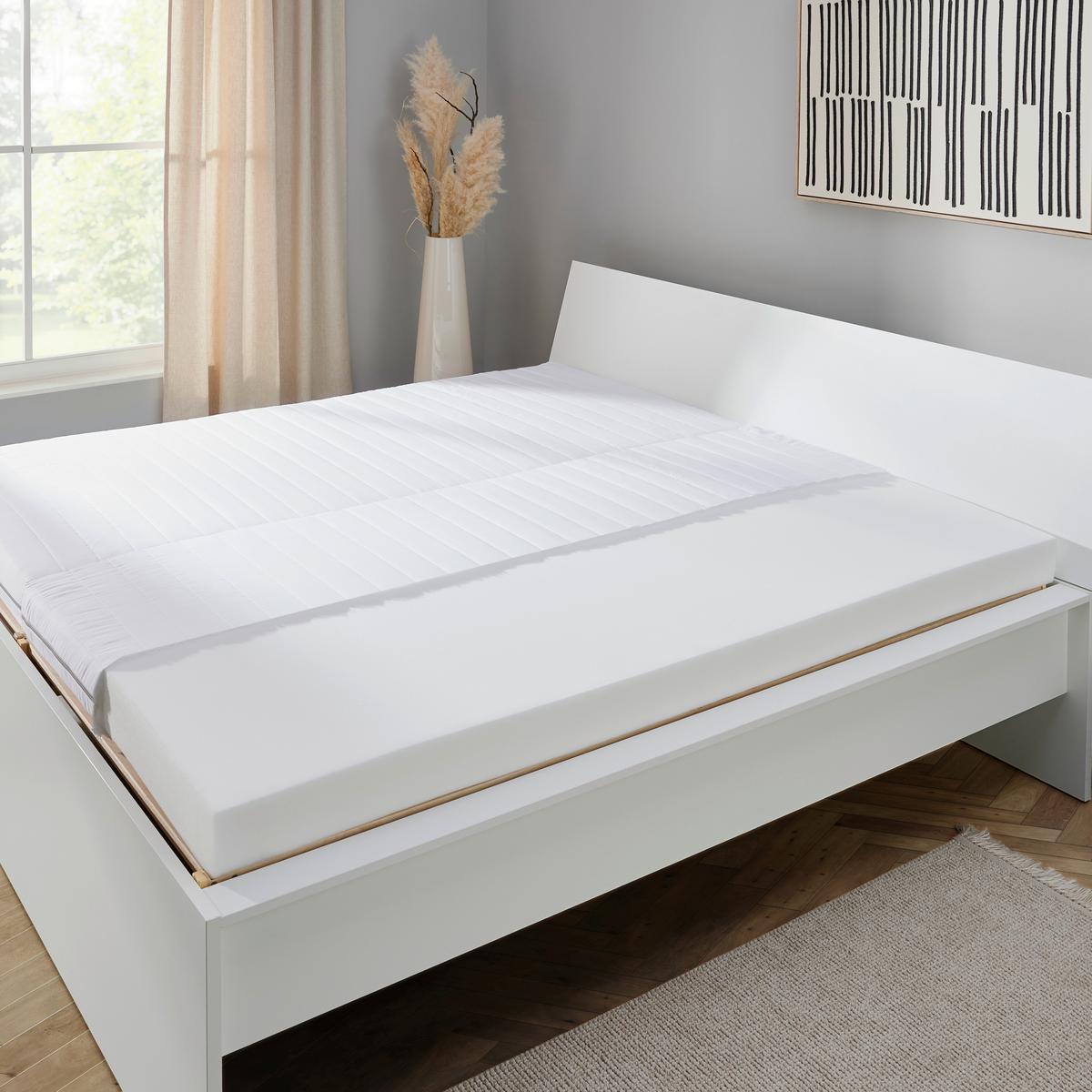 Rollmatratze Basic 90x200 Cm H2 H: 12 Cm - Weiß, Textil (90/200cm) - Primatex