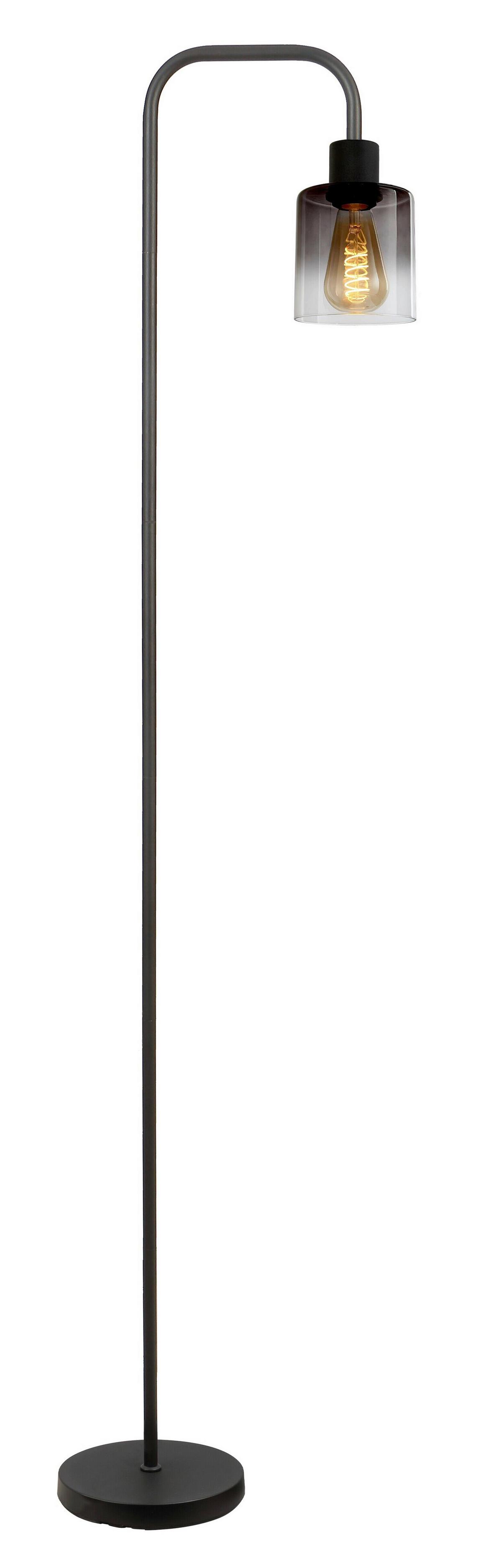 STOJACIA LAMPA ESTELLE - čierna, Modern, kov/sklo (38,5/22/160,5cm) - Mömax