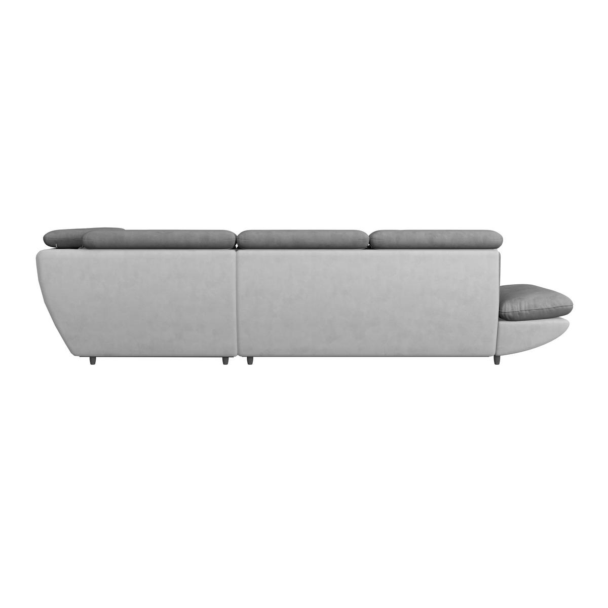 Ecksofa mit Schlaffunktion Park Hell-/Dunkelgrau - Dunkelgrau/Hellgrau, MODERN, Textil (233/311cm) - Luca Bessoni