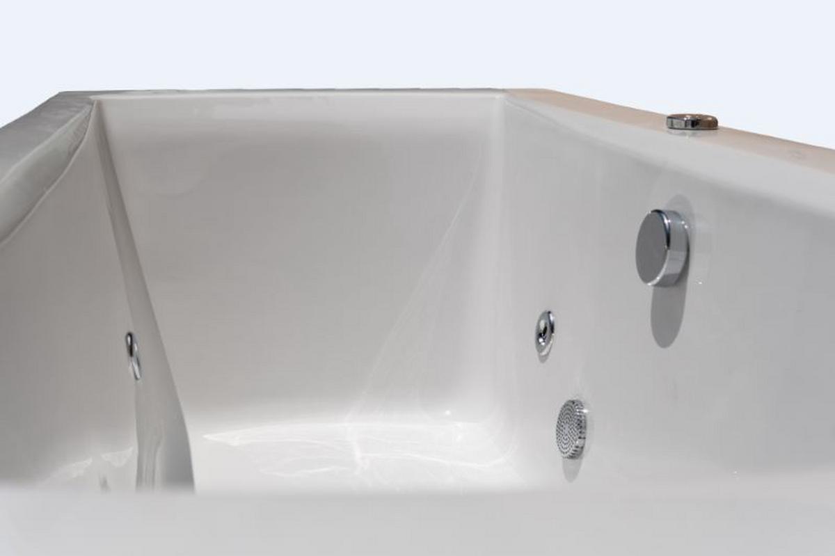 Whirlpool Badewanne Orient Bxhxt 80x47x170 Cm Mit 5 Düsen - Weiß, Basics (80/47/170cm)